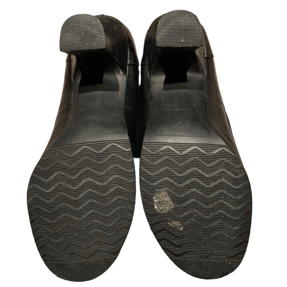 NATURALIZER - Women’s Black Leather Slip On Heels - Picture 10 of 10